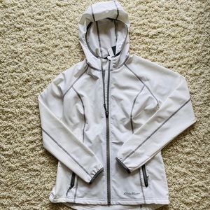 NWT Eddie Bauer white hooded jacket xs